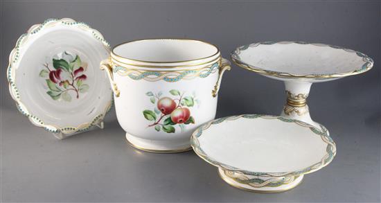 A Victorian Mintons 23-piece part dessert service